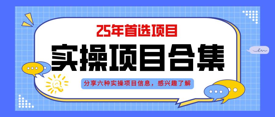 2025年实操六大项目实操演练，挂机类型，AI直播类型，轻资产创业类型，