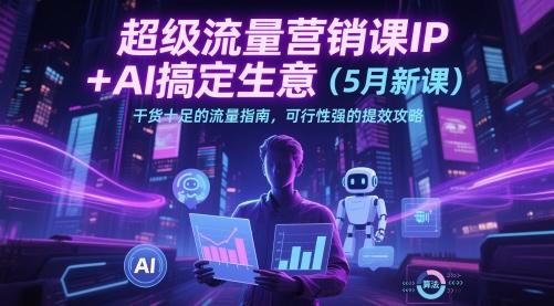 超级流量营销课IP+AI搞定生意(5月新课)干货十足的流量指南，可行性强的提效攻略